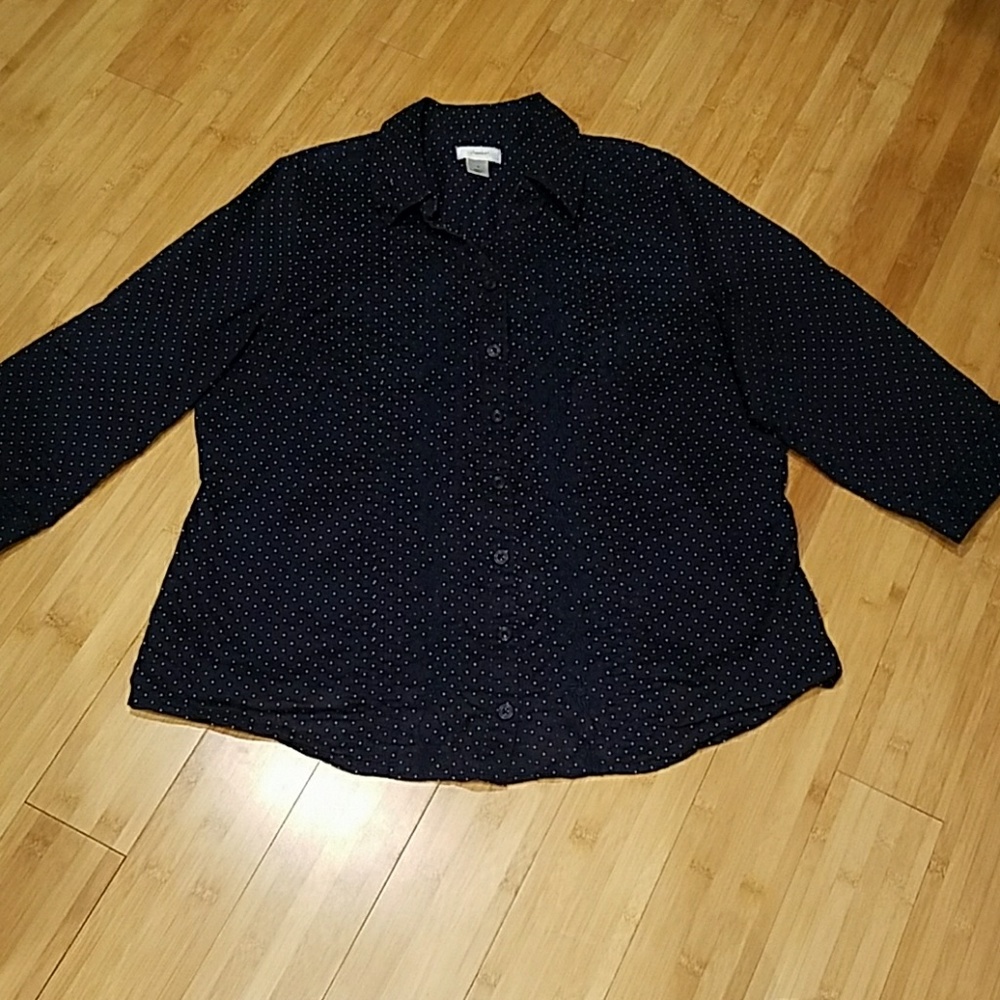 3 for💲10!  CJ Banks 3/4 Sleeve Polka Dot